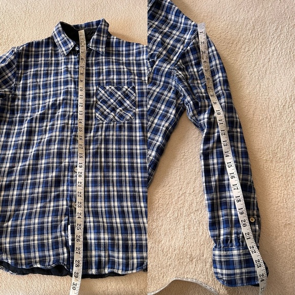 Rag & Bone Men’s Flannel Beach Shirt L - Picture 9 of 14